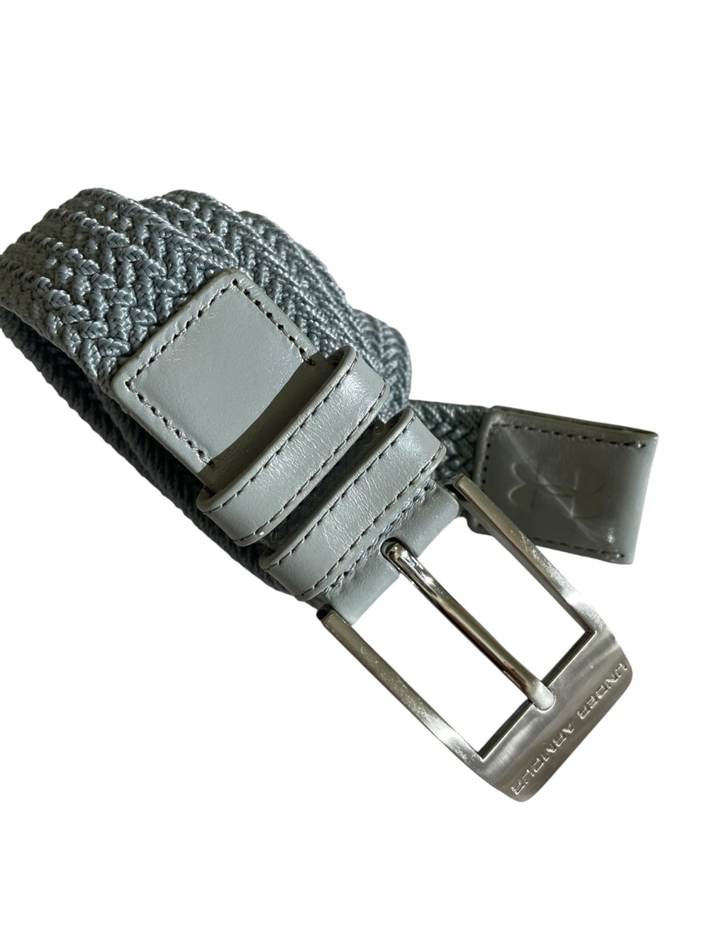 Under Armour UA Drive Belt Men’s L 32 - 40 Braided Stretch Adjustable Grey Golf
